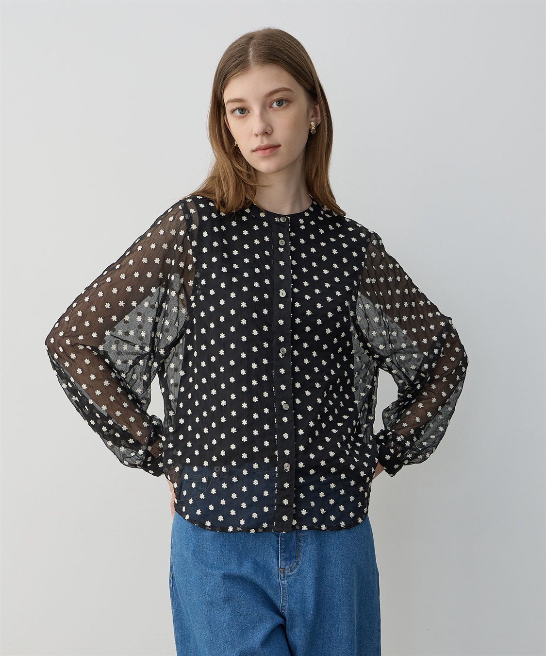 花柄刺繍ブラウス LE SOUK HOLIDAY｜クロスプラス公式通販サイト