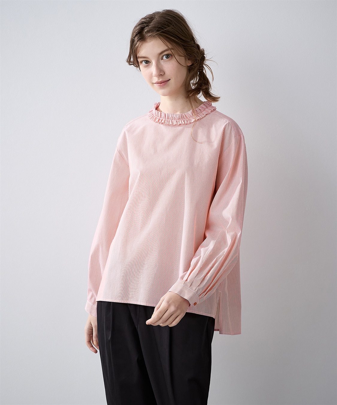 LE SOUK HOLIDAY 襟フリルブラウス_sub_1