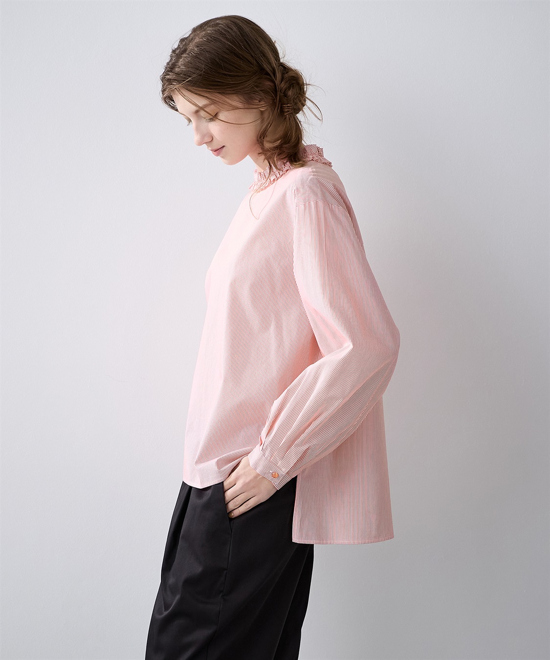 LE SOUK HOLIDAY 襟フリルブラウス_sub_3