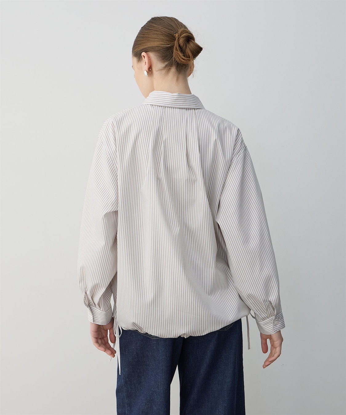 LE SOUK HOLIDAY ドロストストライプシャツ_sub_8