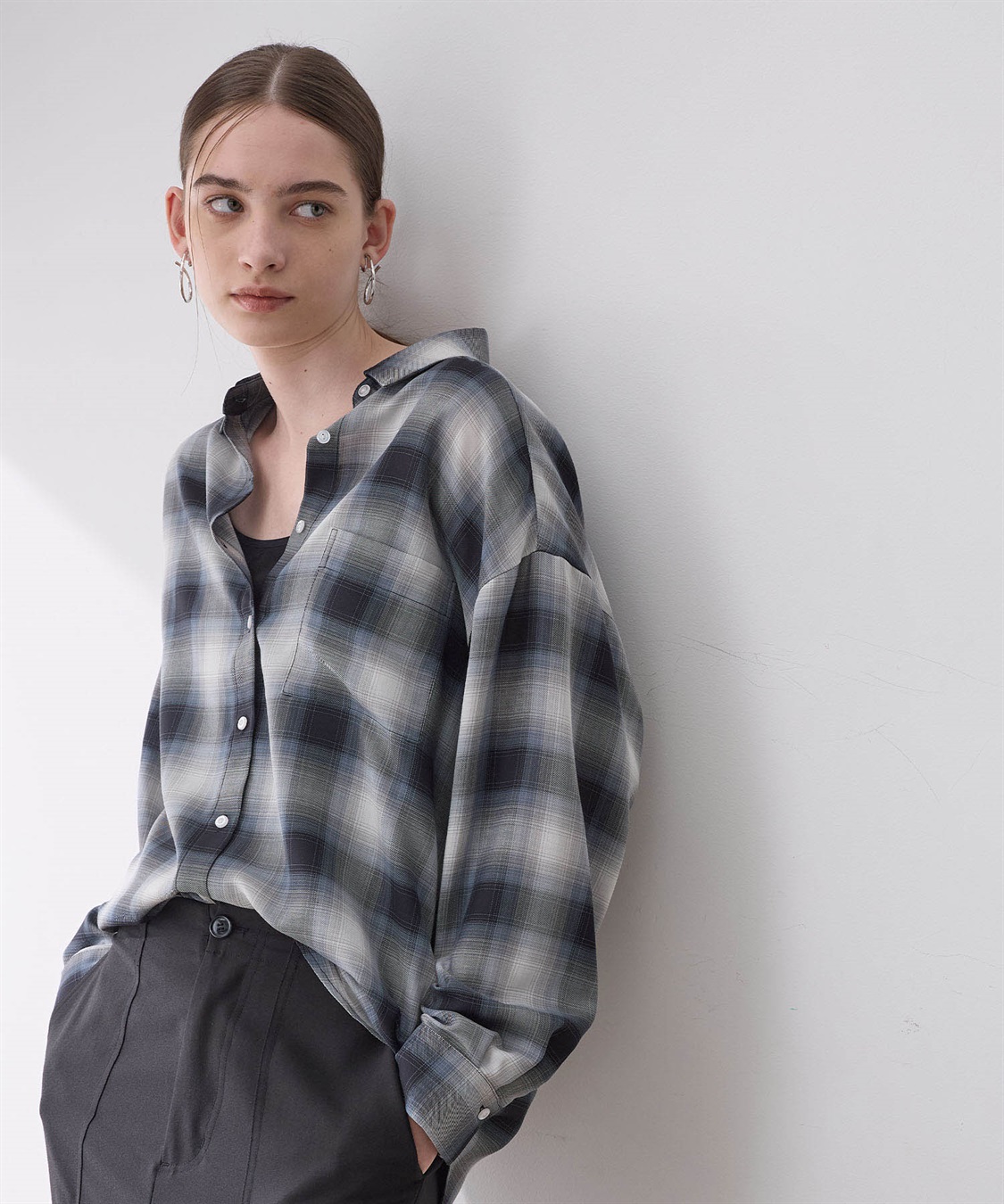 シアーチェックシャツ LE SOUK HOLIDAY｜クロスプラス公式通販サイト