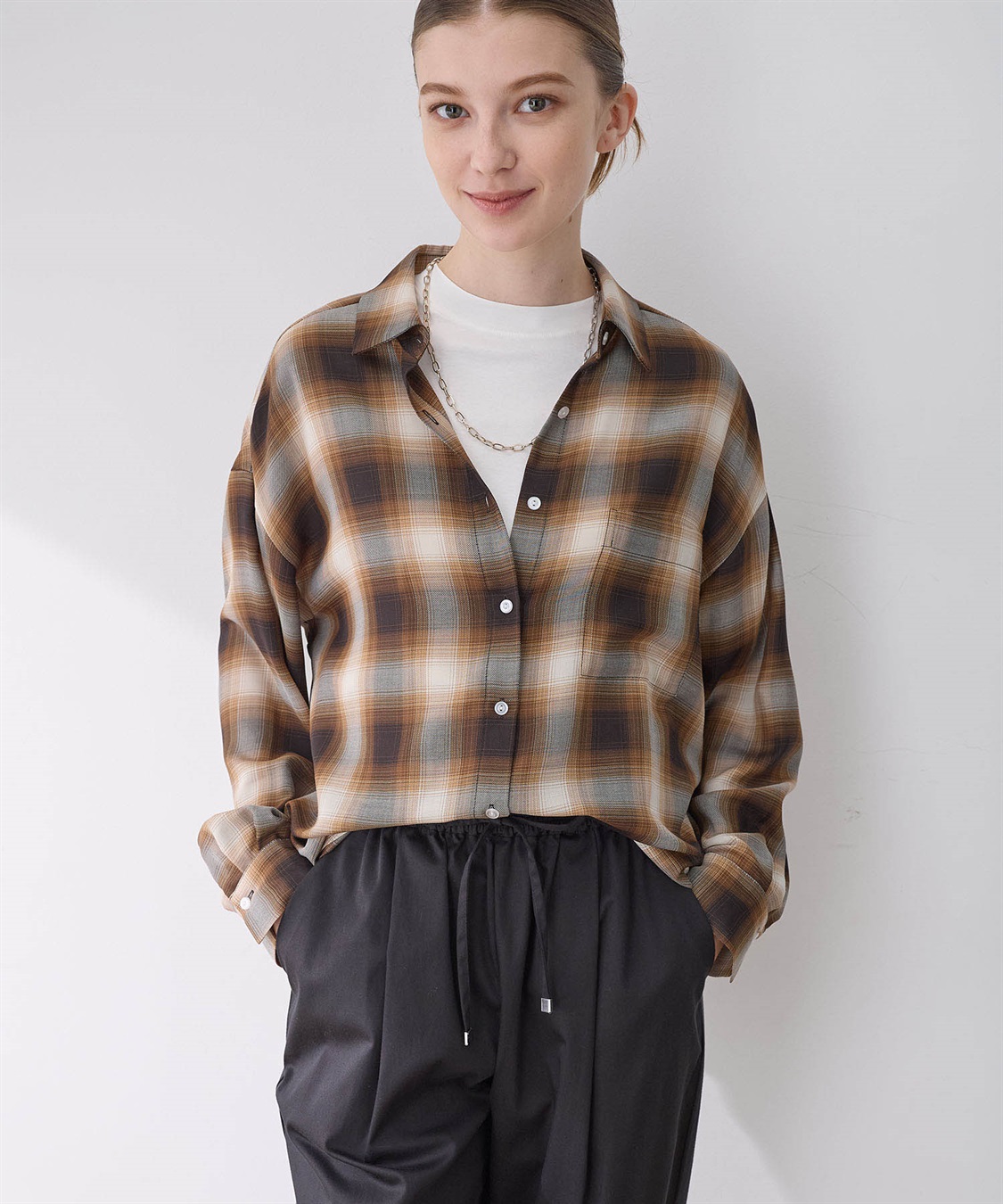 LE SOUK HOLIDAY シアーチェックシャツ_sub_6