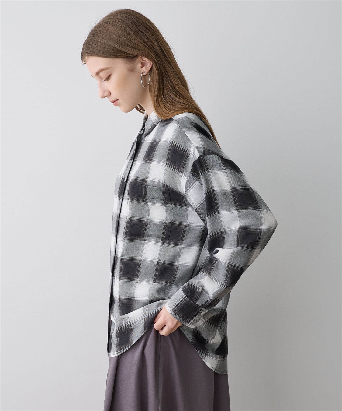 LE SOUK HOLIDAY シアーチェックシャツ_sub_8