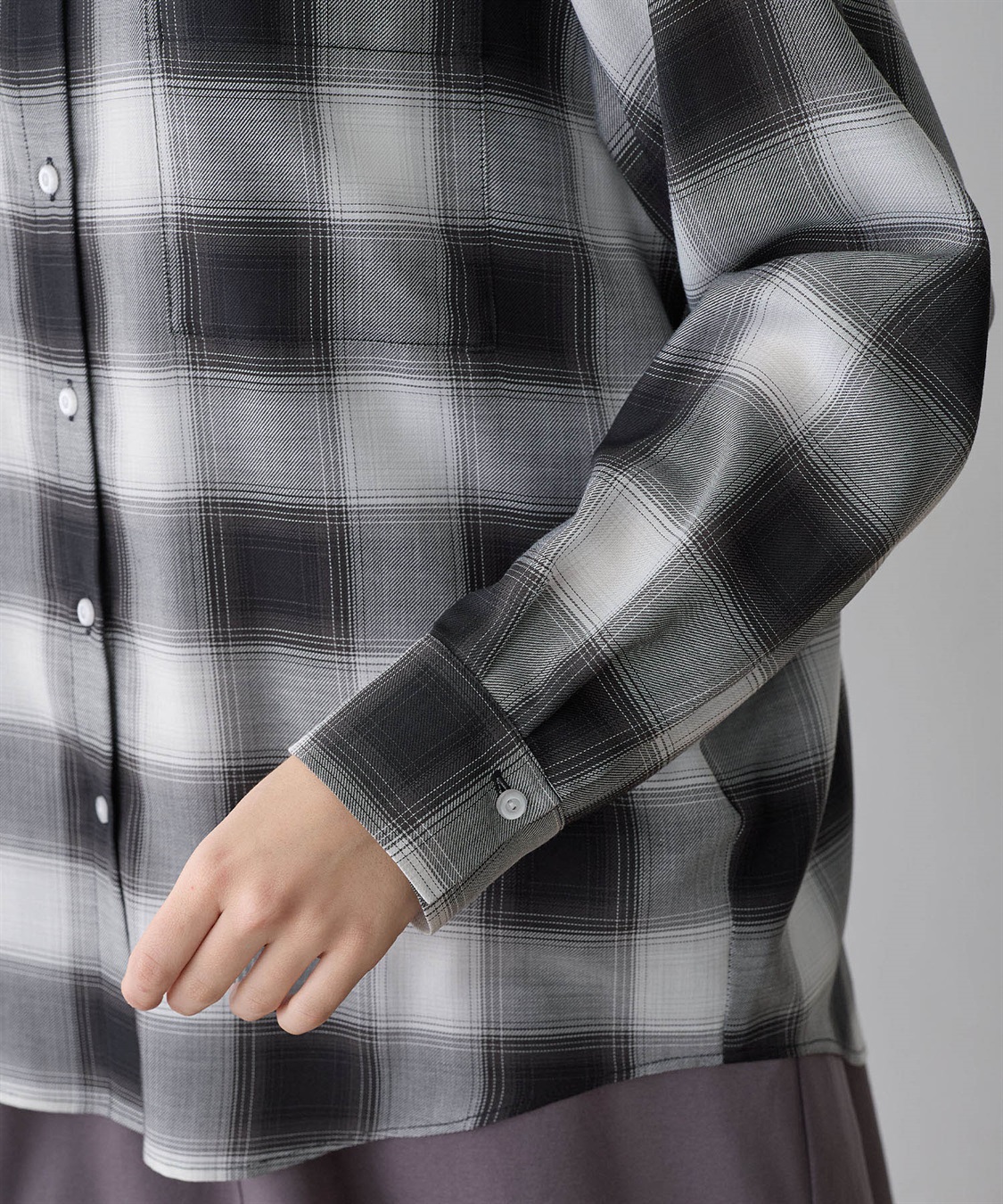 LE SOUK HOLIDAY シアーチェックシャツ_sub_11