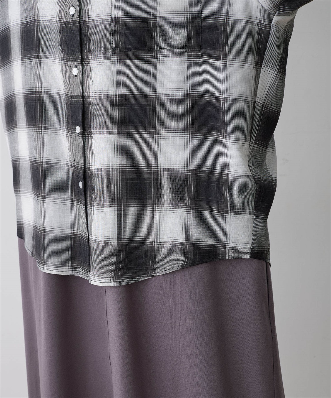 LE SOUK HOLIDAY シアーチェックシャツ_sub_12