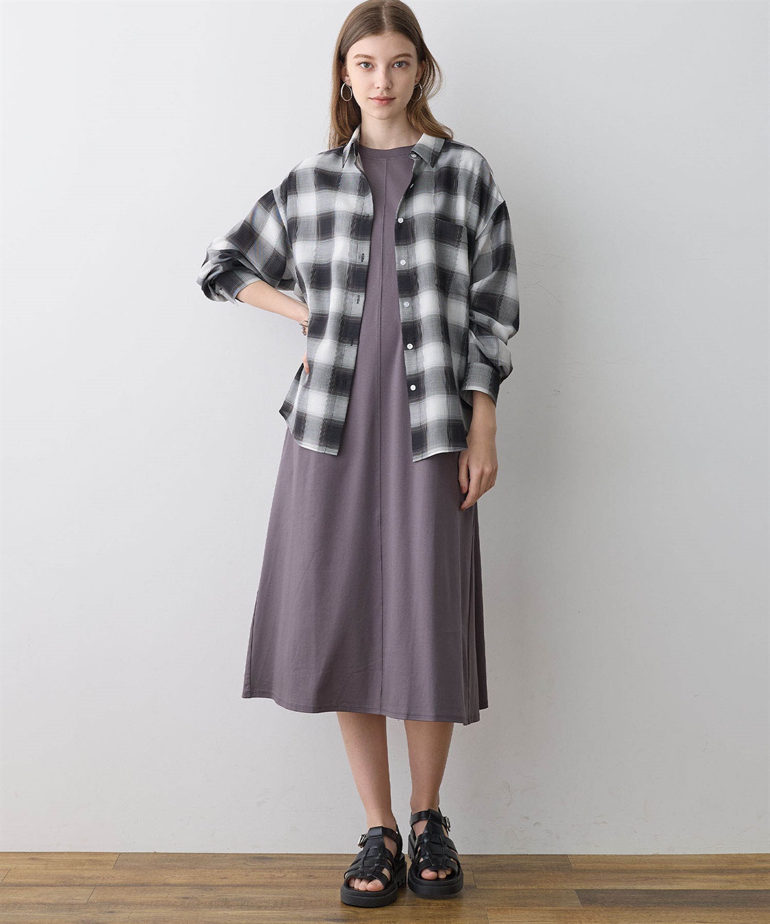 LE SOUK HOLIDAY シアーチェックシャツ_sub_17