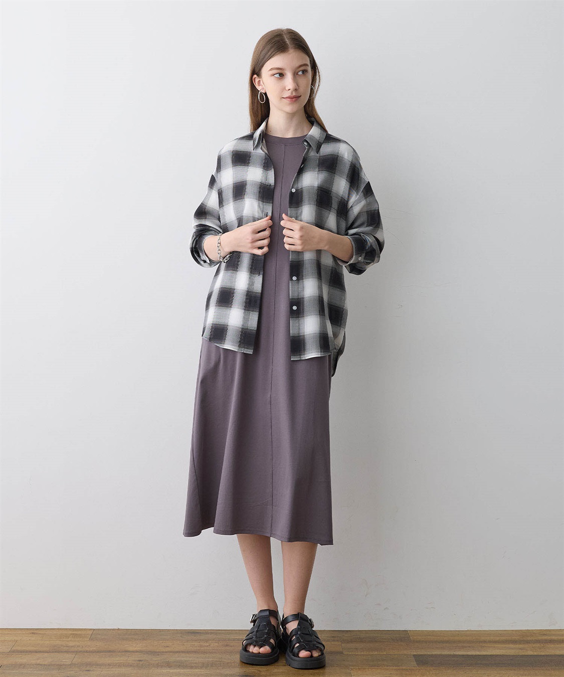 LE SOUK HOLIDAY シアーチェックシャツ_sub_18