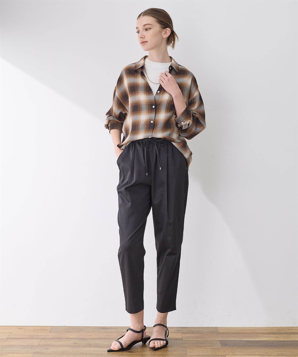 LE SOUK HOLIDAY シアーチェックシャツ_sub_19