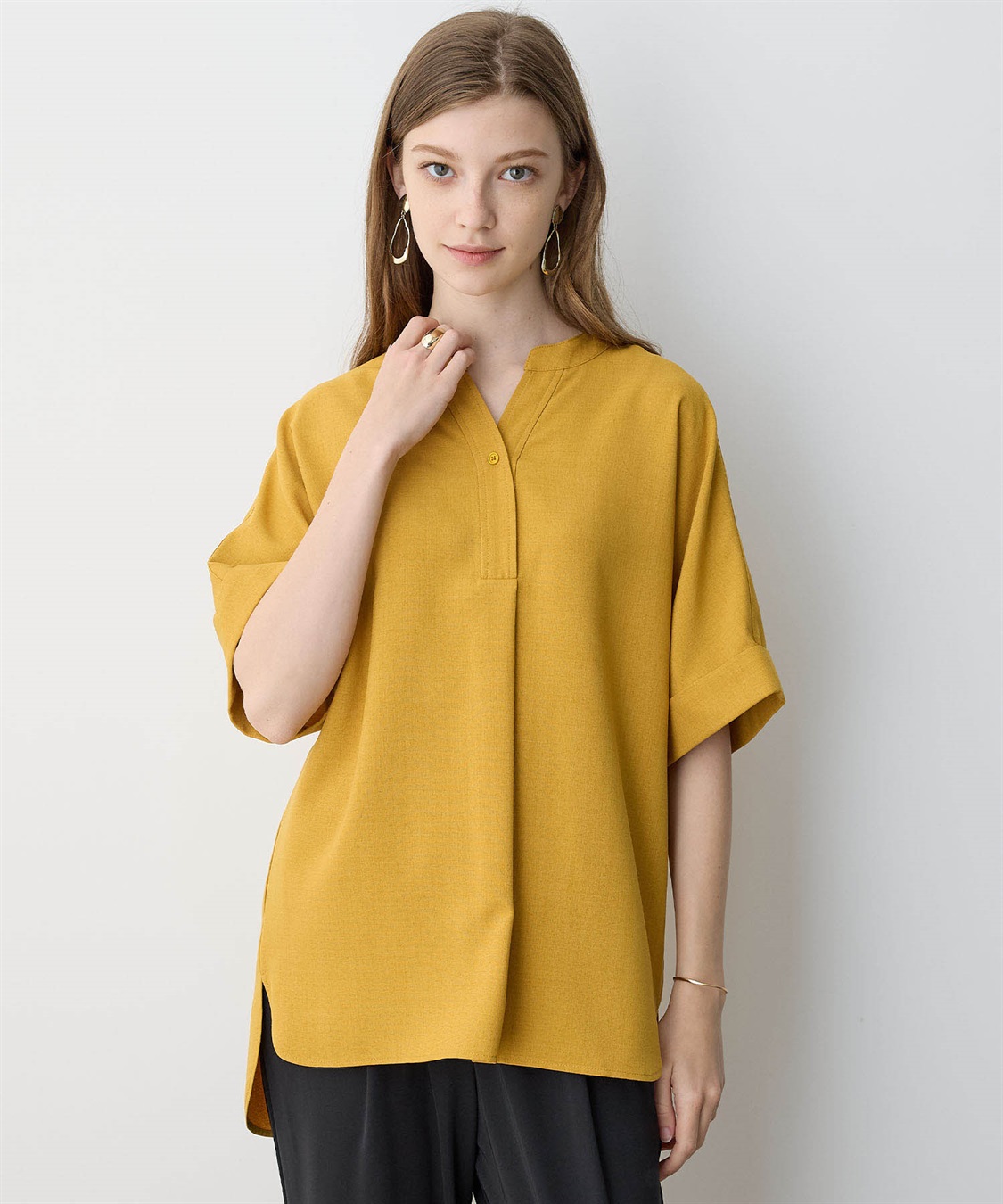 LE SOUK HOLIDAY リネンライクシャツ【接触冷感】_sub_2