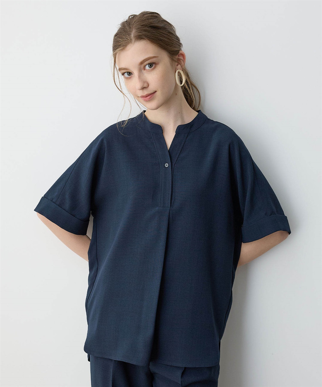 LE SOUK HOLIDAY リネンライクシャツ【接触冷感】_sub_4