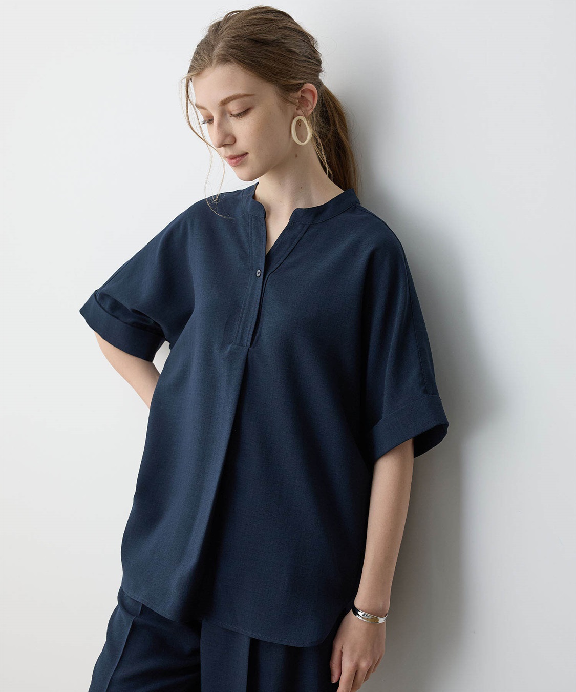 LE SOUK HOLIDAY リネンライクシャツ【接触冷感】_sub_5