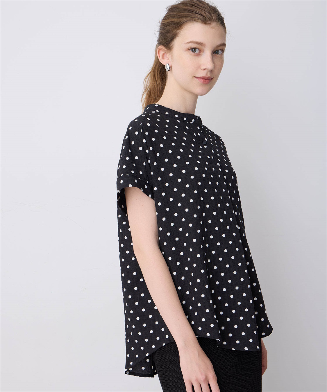 LE SOUK HOLIDAY スキッパーサッカーブラウス_sub_6