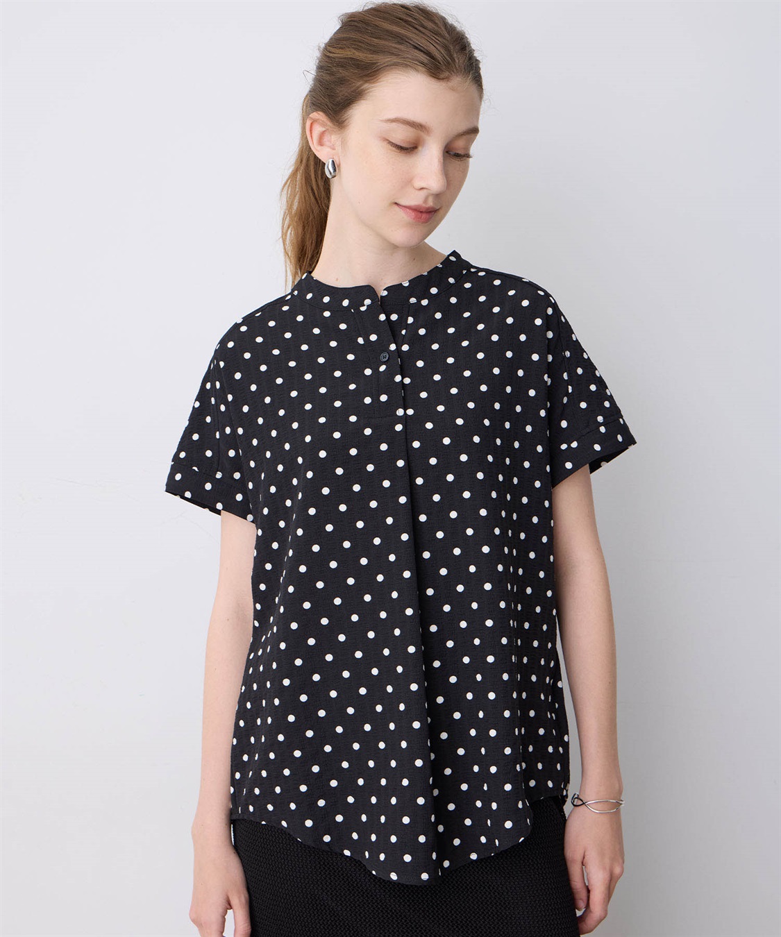 LE SOUK HOLIDAY スキッパーサッカーブラウス_sub_7