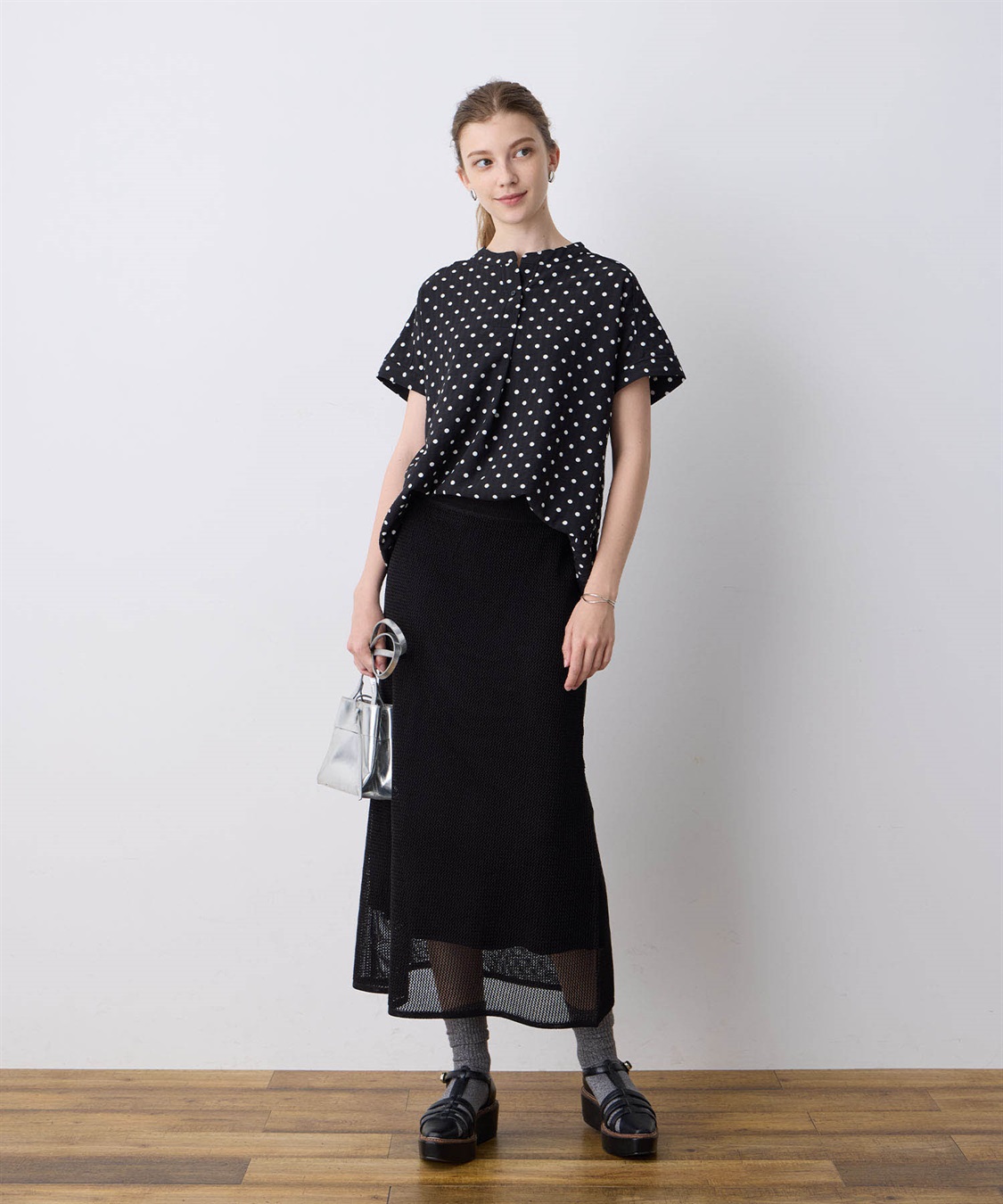 LE SOUK HOLIDAY スキッパーサッカーブラウス_sub_10