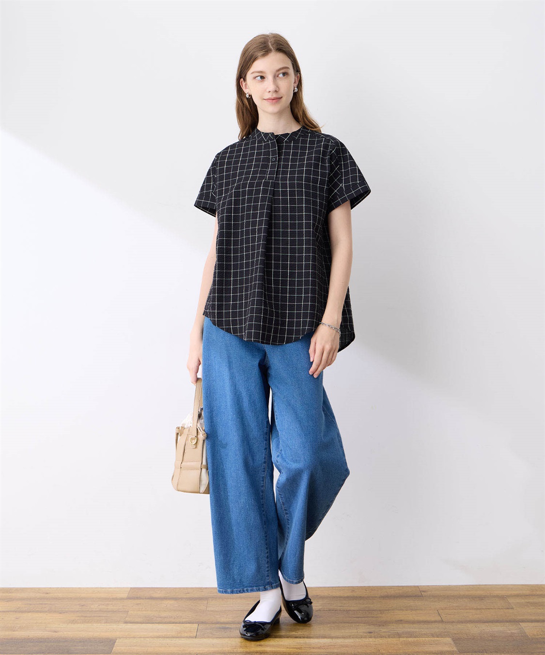 LE SOUK HOLIDAY スキッパーサッカーブラウス_sub_15