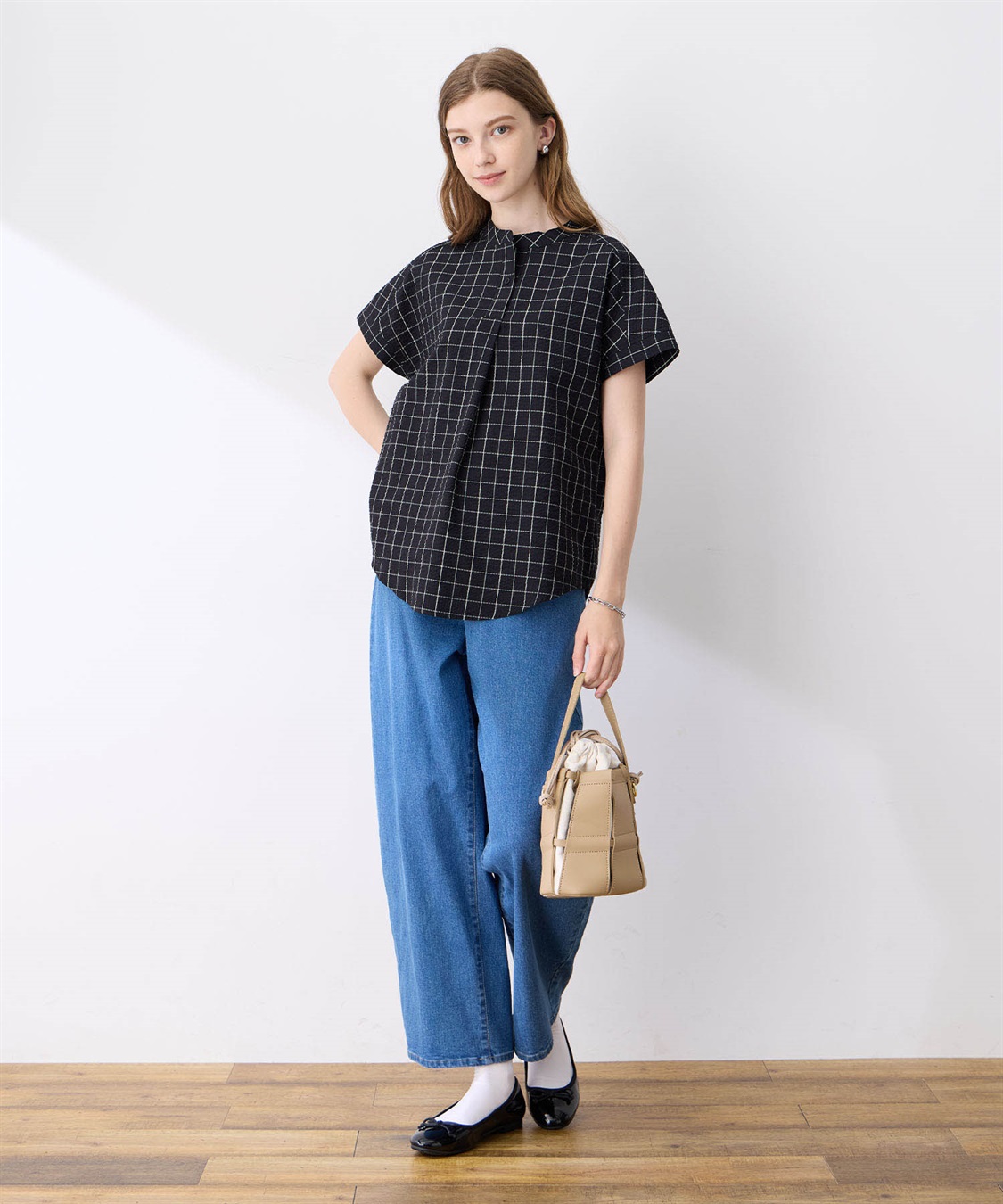 LE SOUK HOLIDAY スキッパーサッカーブラウス_sub_16