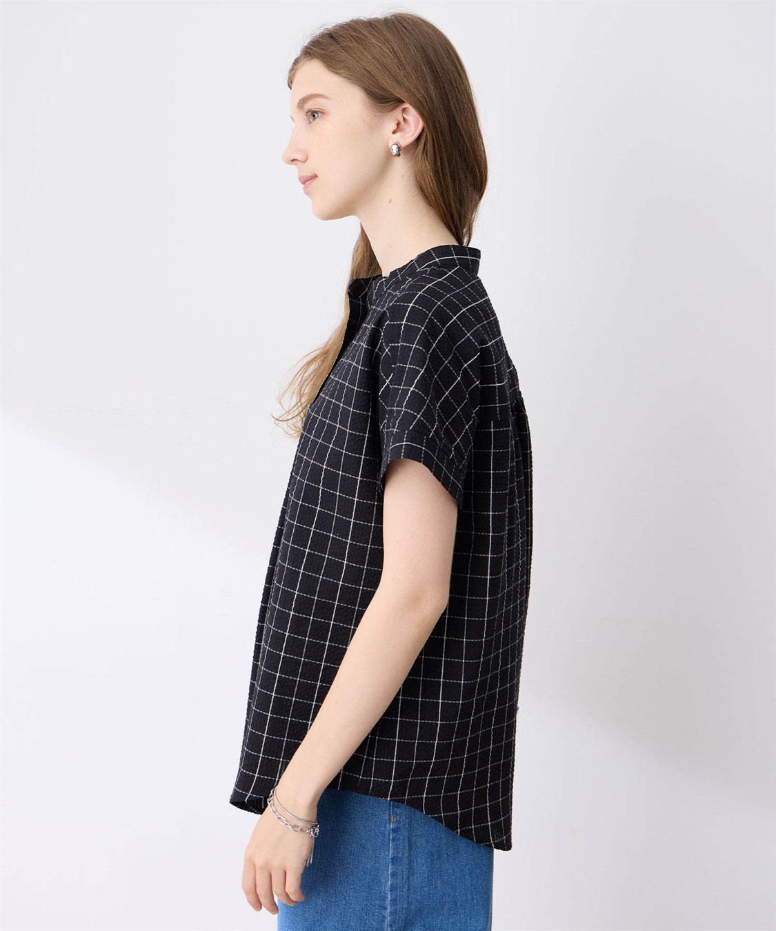 LE SOUK HOLIDAY スキッパーサッカーブラウス_sub_18