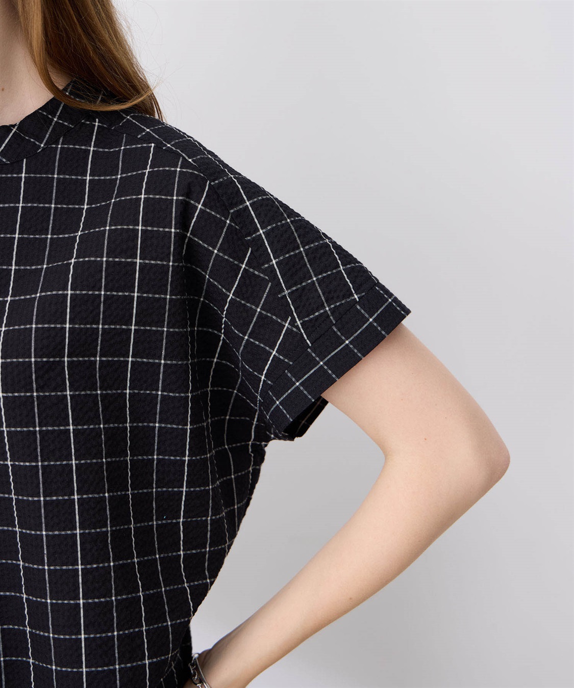 LE SOUK HOLIDAY スキッパーサッカーブラウス_sub_20