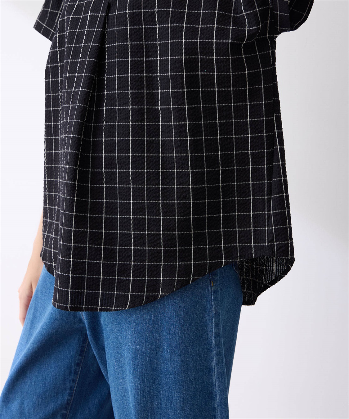 LE SOUK HOLIDAY スキッパーサッカーブラウス_sub_21