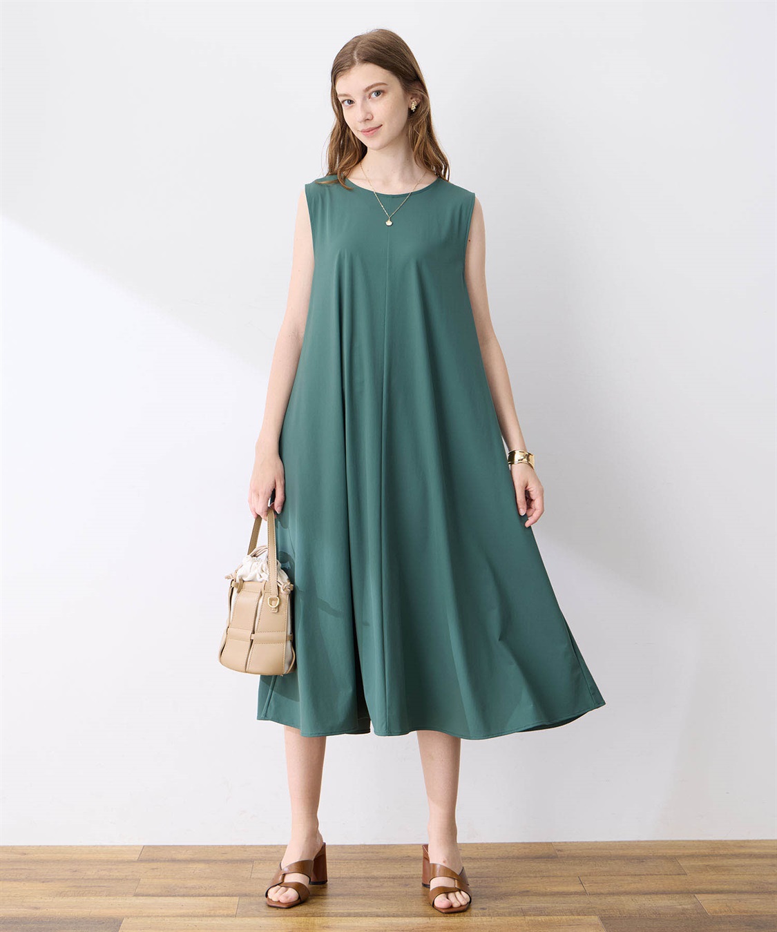 LE SOUK HOLIDAY 【接触冷感】超冷感ノースリーブワンピース_sub_8