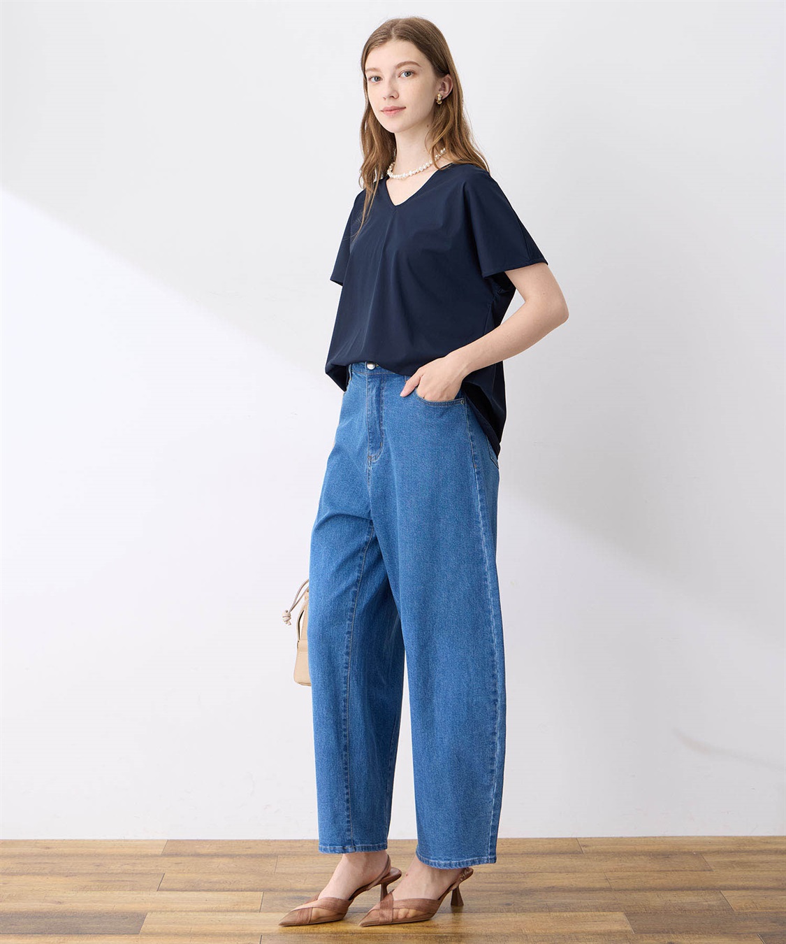 LE SOUK HOLIDAY 【接触冷感】Vネックトリコットプルオーバー_sub_6