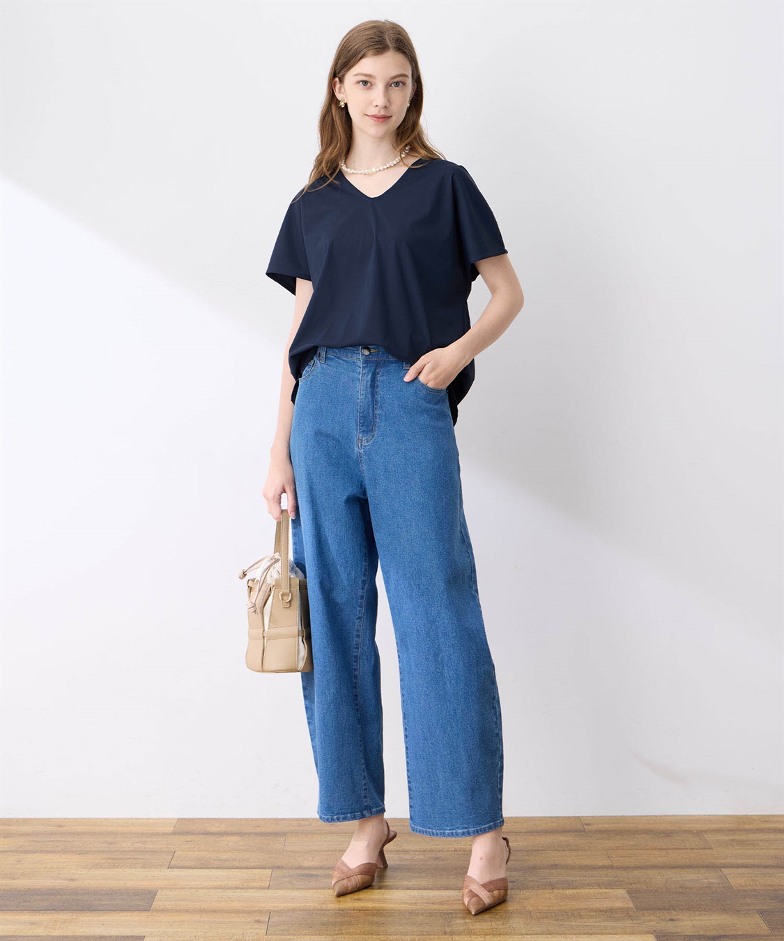 LE SOUK HOLIDAY 【接触冷感】Vネックトリコットプルオーバー_sub_7