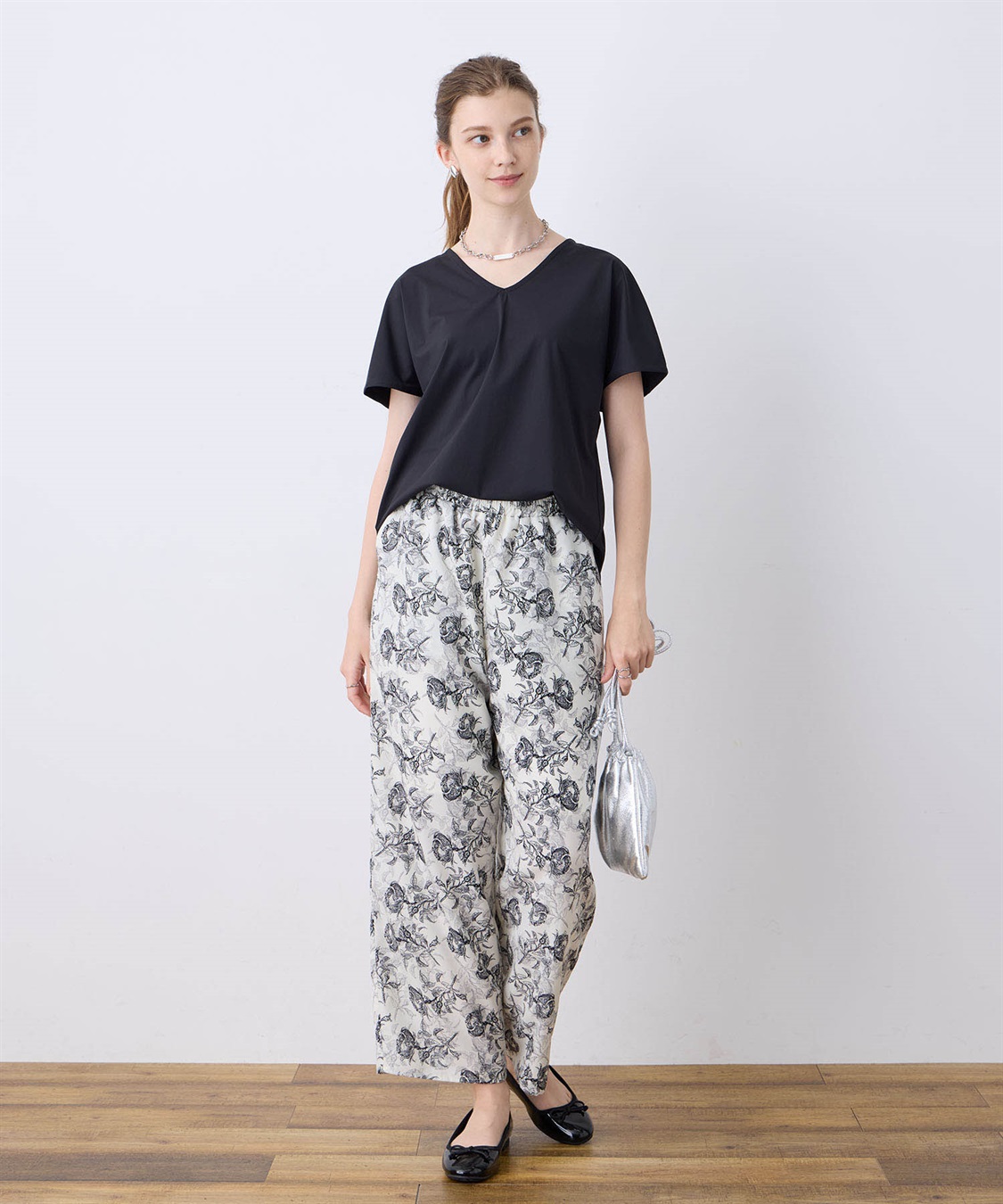 LE SOUK HOLIDAY 【接触冷感】Vネックトリコットプルオーバー_sub_11