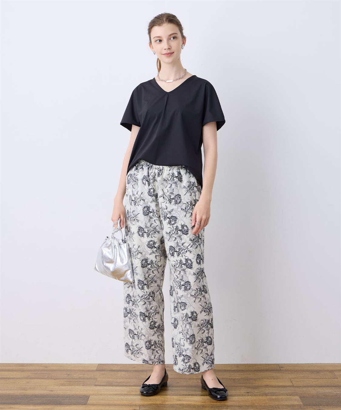 LE SOUK HOLIDAY 【接触冷感】Vネックトリコットプルオーバー_sub_12