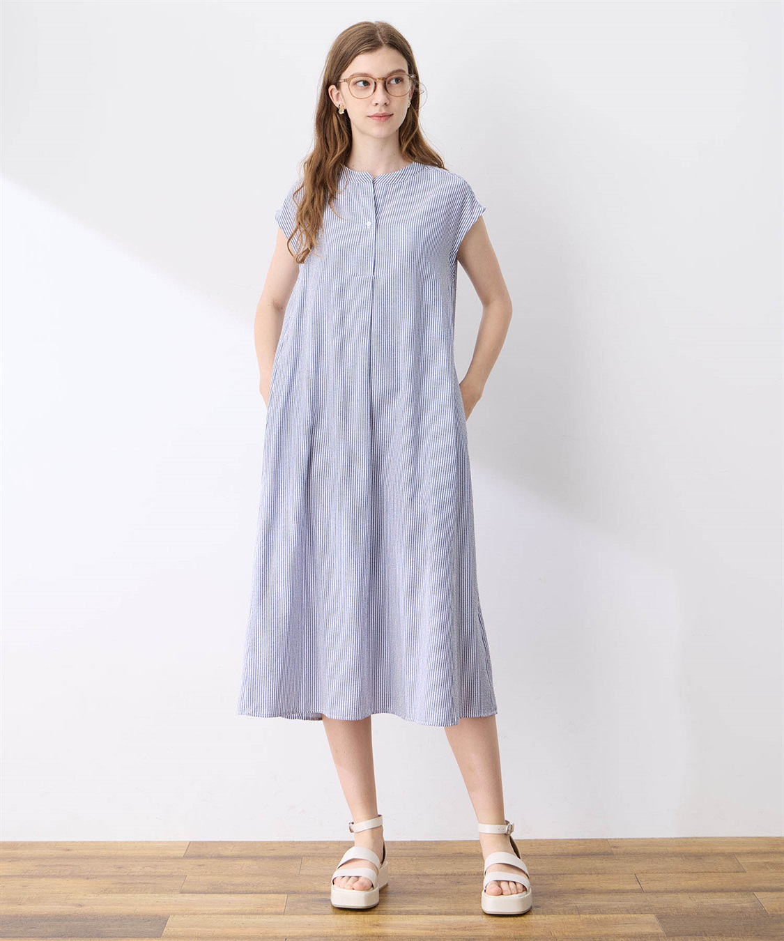 スキッパーサッカーワンピース LE SOUK HOLIDAY｜クロスプラス