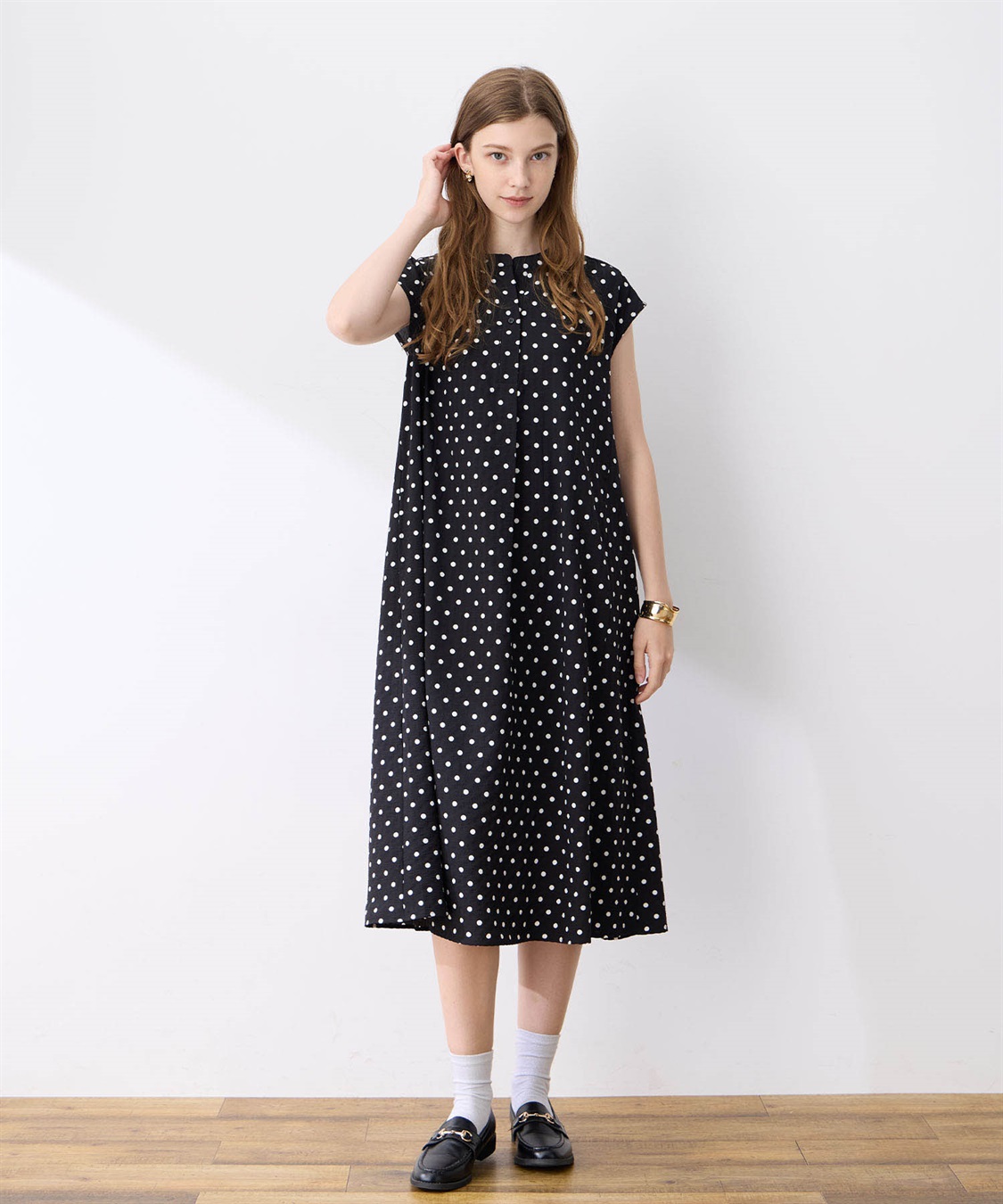 LE SOUK HOLIDAY スキッパーサッカーワンピース_sub_9