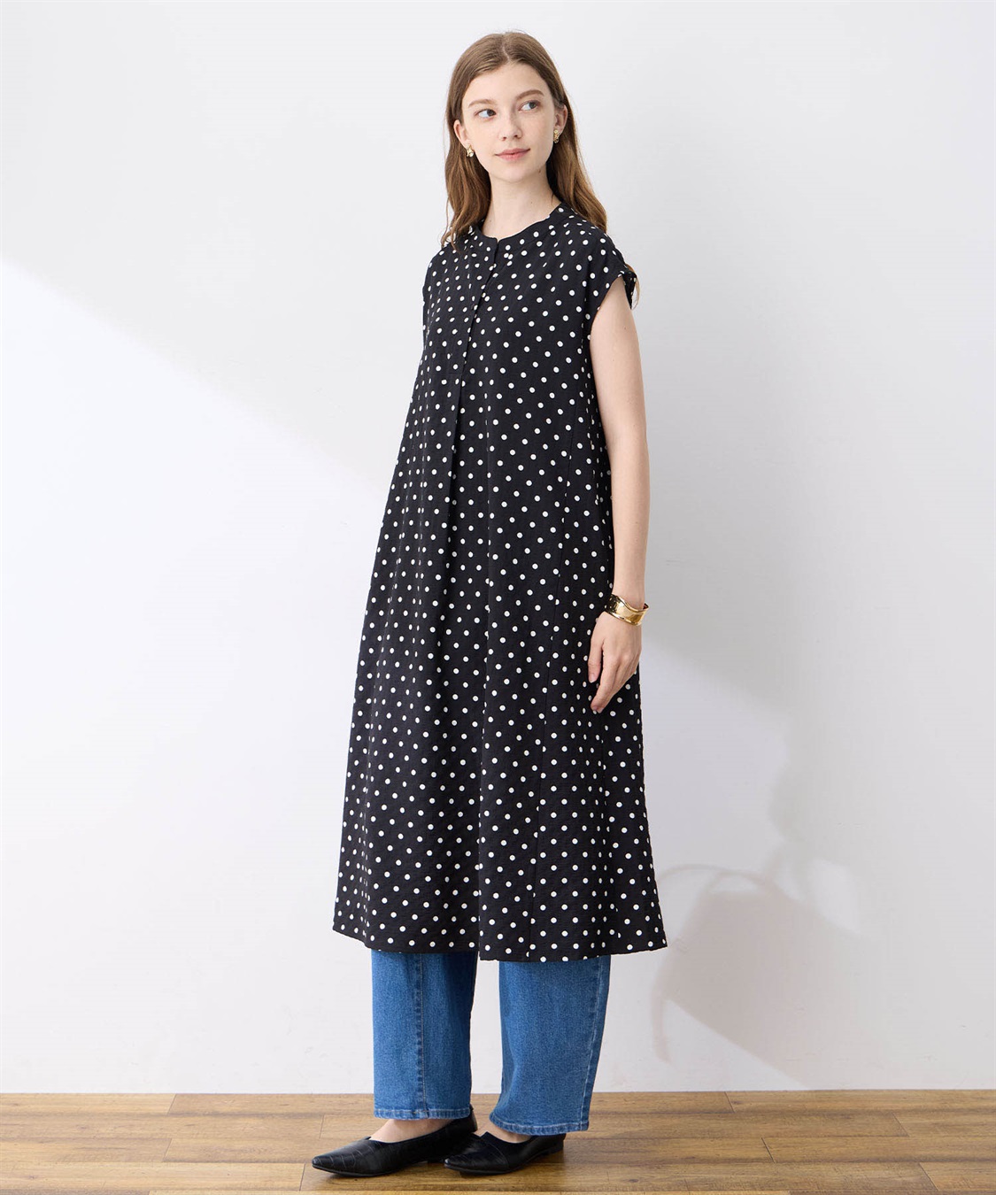 LE SOUK HOLIDAY スキッパーサッカーワンピース_sub_13