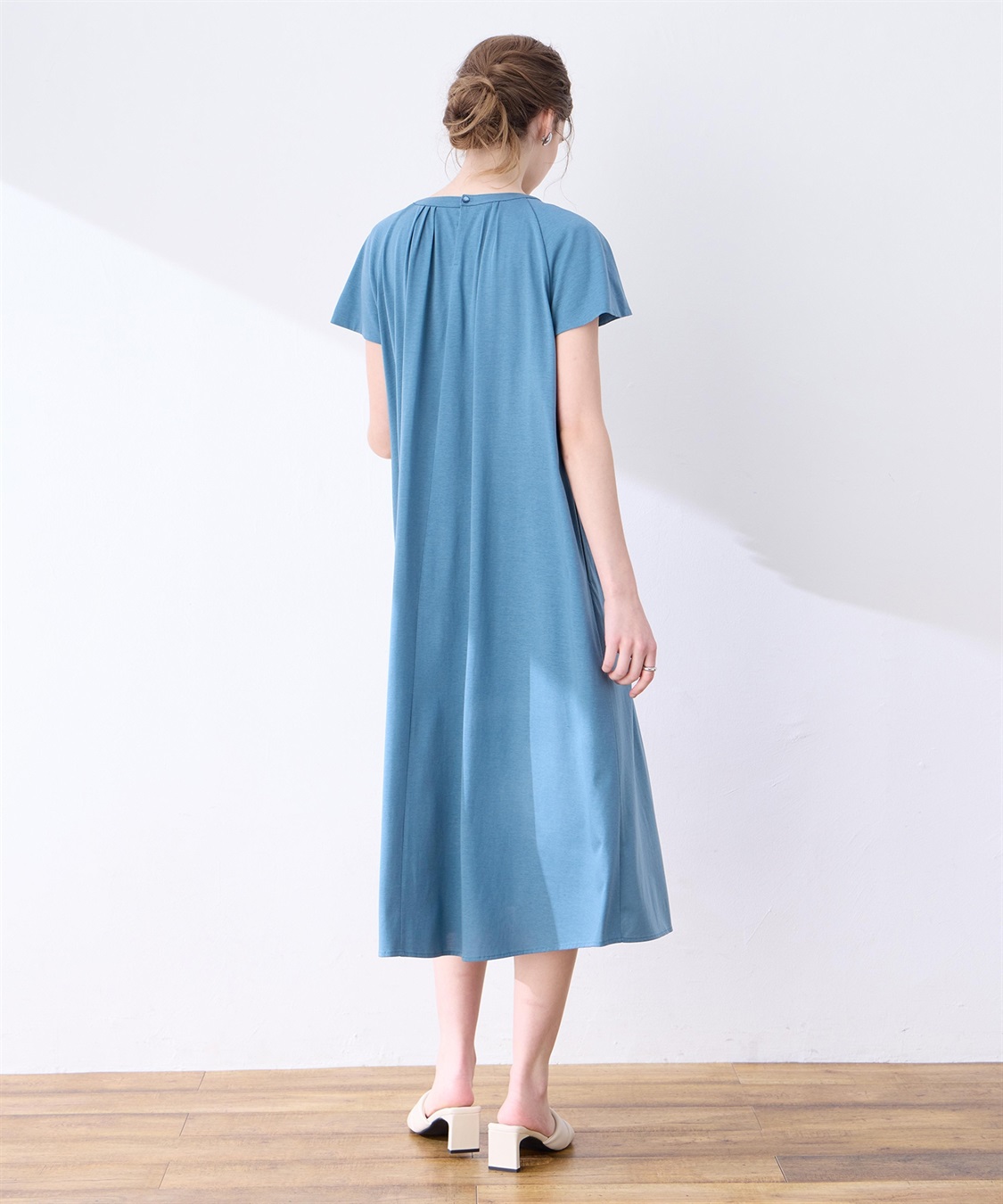 LE SOUK HOLIDAY 【接触冷感】ピンタックワンピース_sub_4