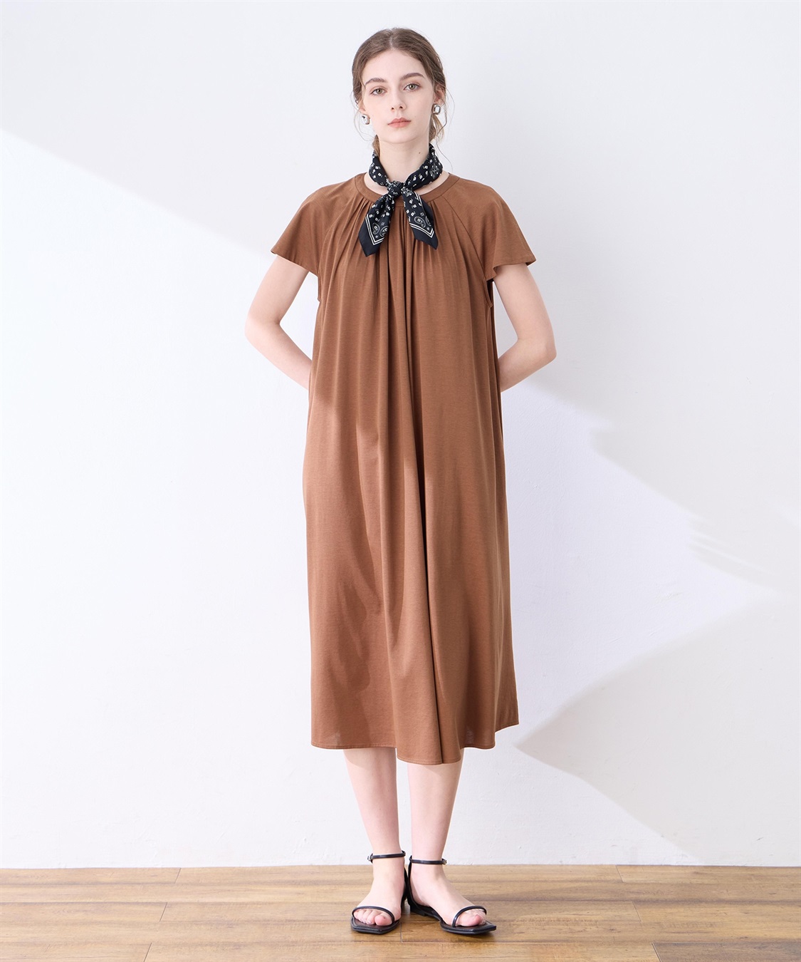 LE SOUK HOLIDAY 【接触冷感】ピンタックワンピース_sub_6