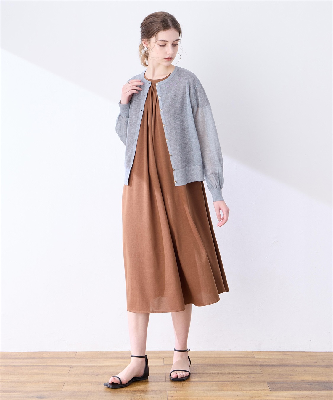 LE SOUK HOLIDAY 【接触冷感】ピンタックワンピース_sub_14