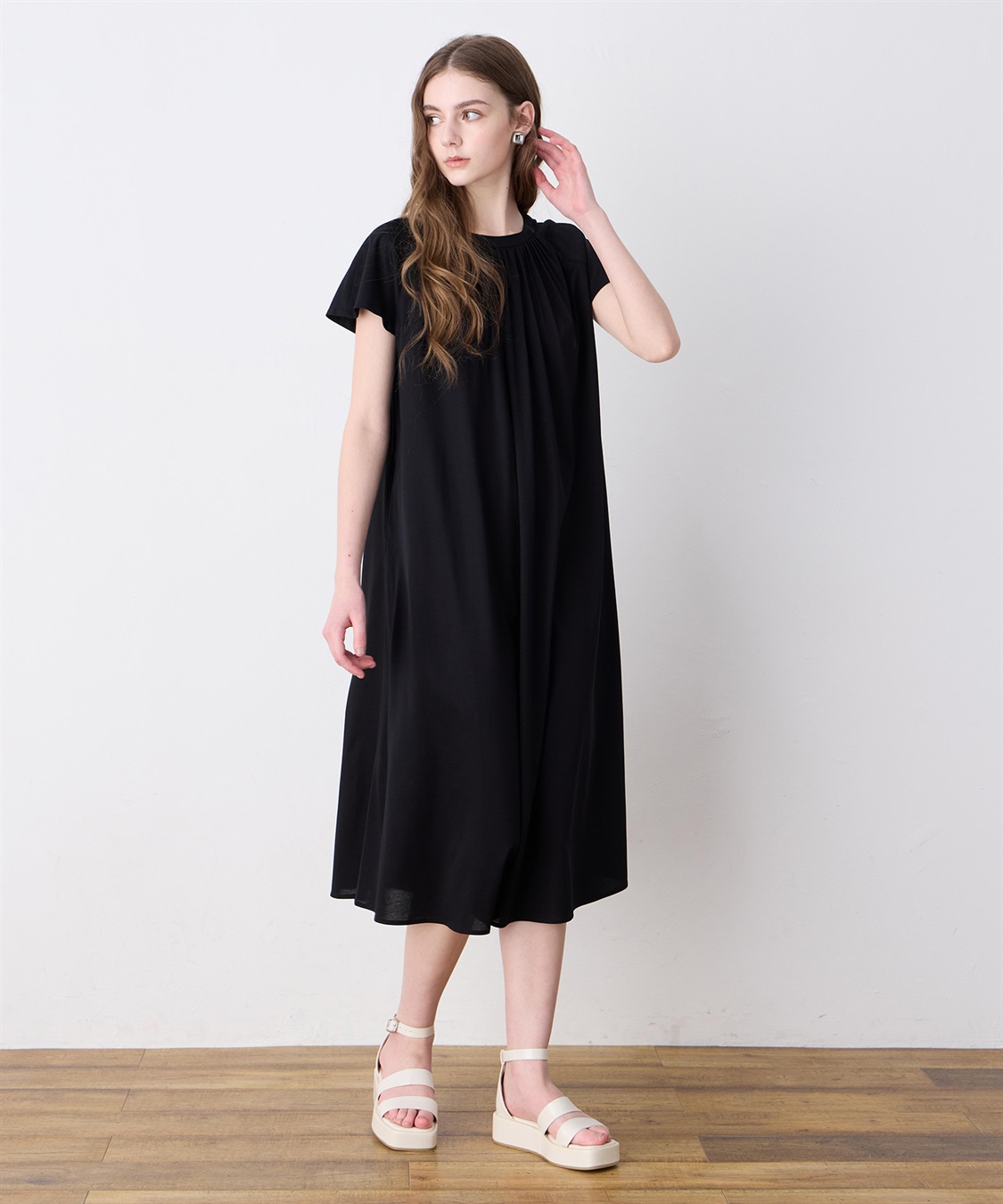 LE SOUK HOLIDAY 【接触冷感】ピンタックワンピース_sub_19