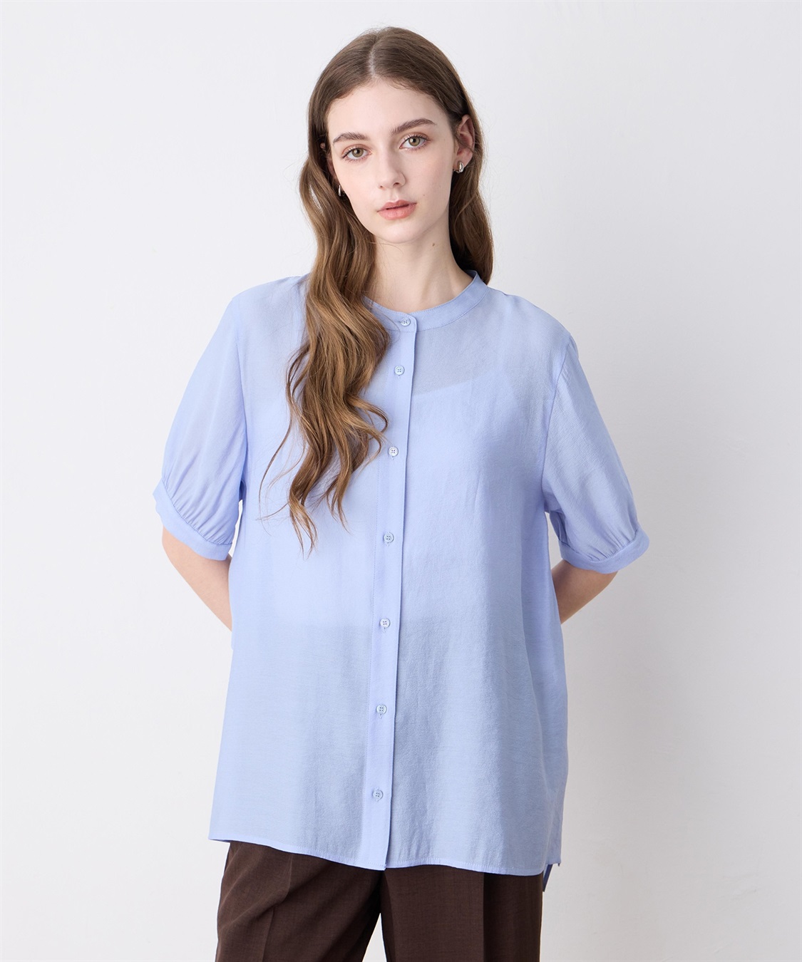 LE SOUK HOLIDAY バックラッフルティアードシアーブラウス_sub_1