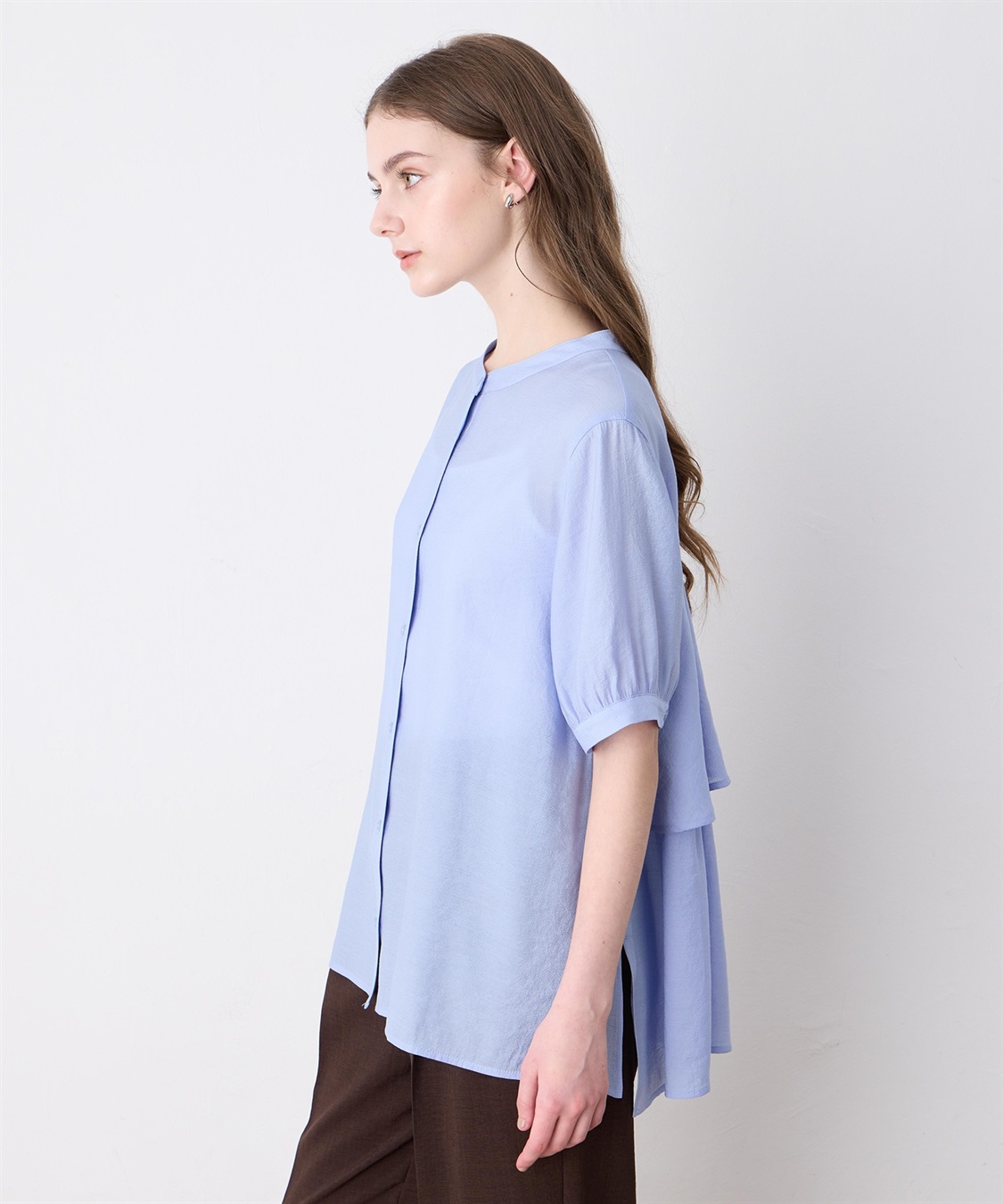 LE SOUK HOLIDAY バックラッフルティアードシアーブラウス_sub_3