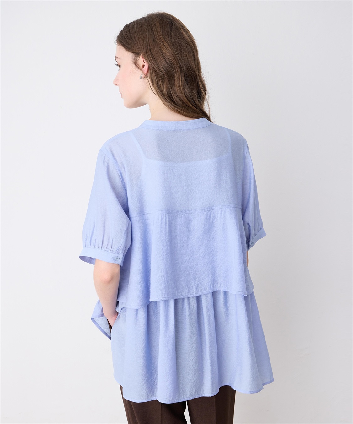 LE SOUK HOLIDAY バックラッフルティアードシアーブラウス_sub_4