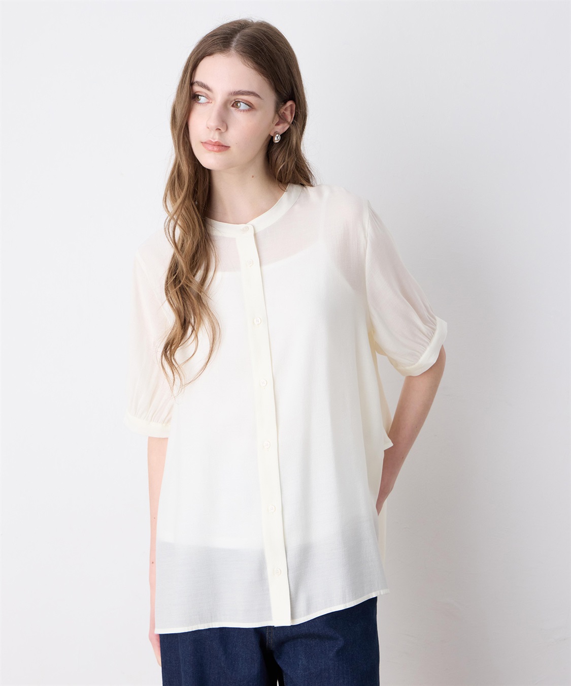 LE SOUK HOLIDAY バックラッフルティアードシアーブラウス_sub_9