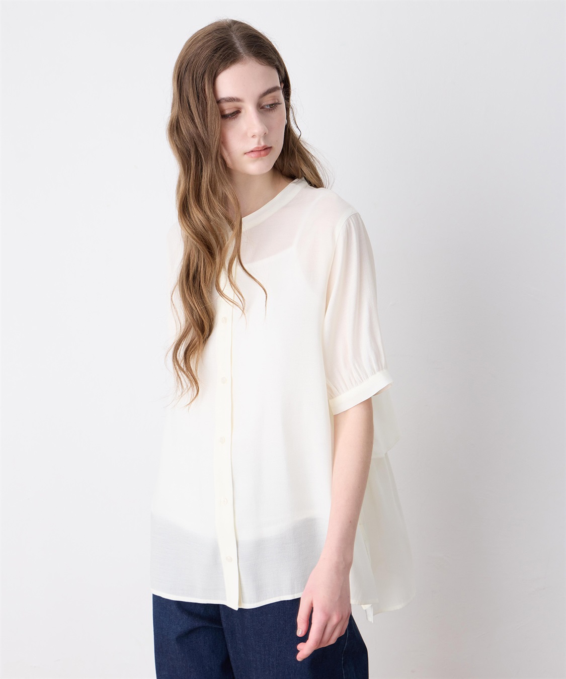 LE SOUK HOLIDAY バックラッフルティアードシアーブラウス_sub_10