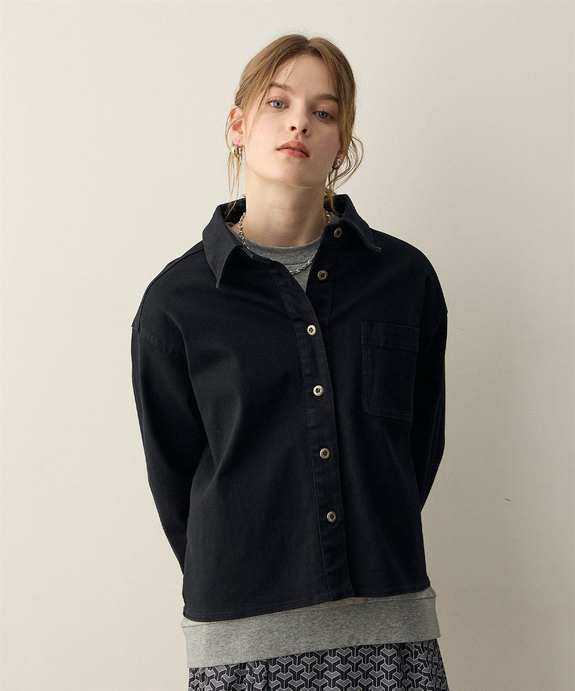 LE SOUK HOLIDAY デニムショートシャツ_sub_2