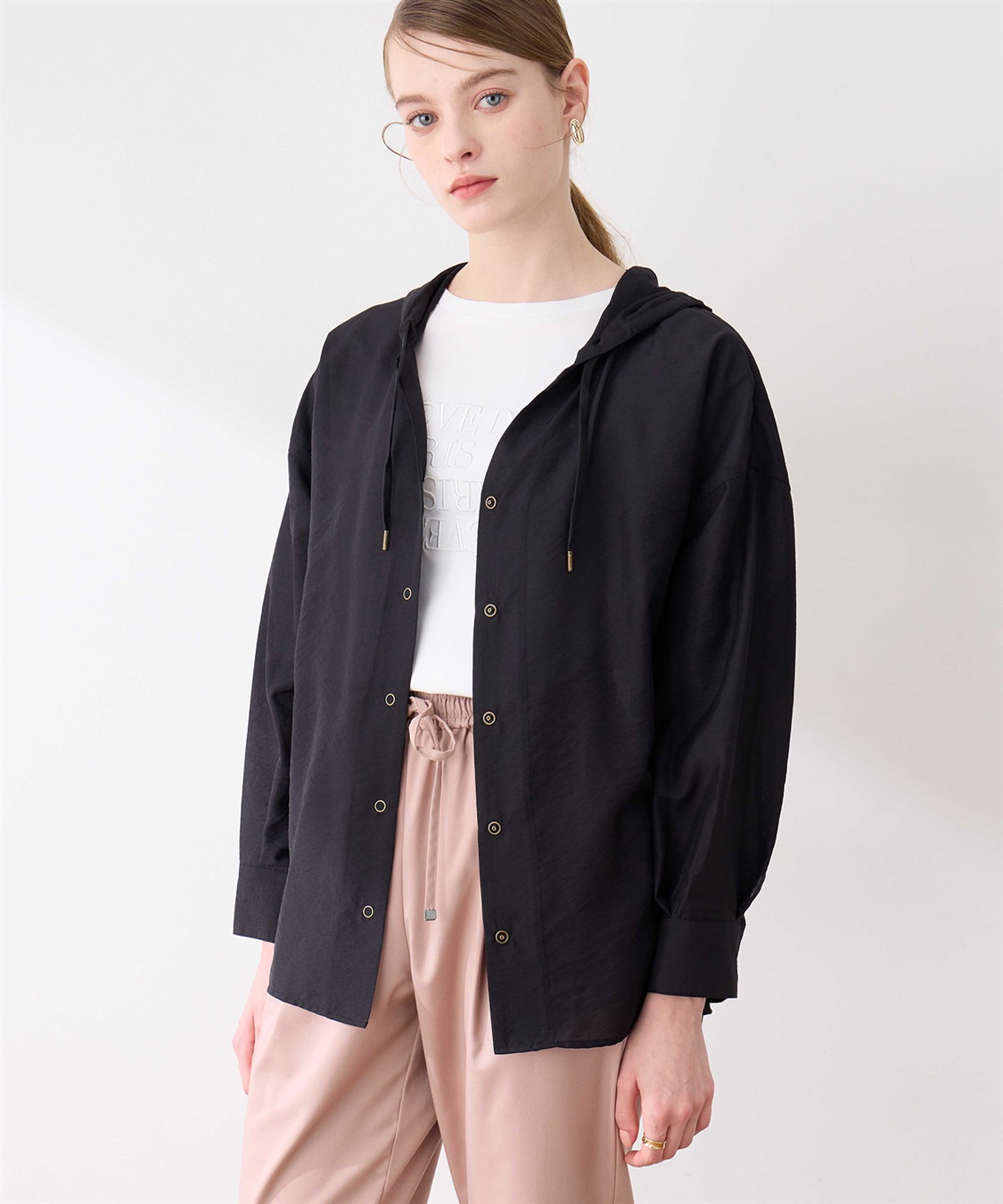 LE SOUK HOLIDAY シアーフードシャツ_sub_4