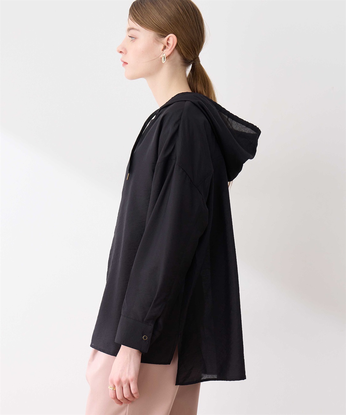 LE SOUK HOLIDAY シアーフードシャツ_sub_6