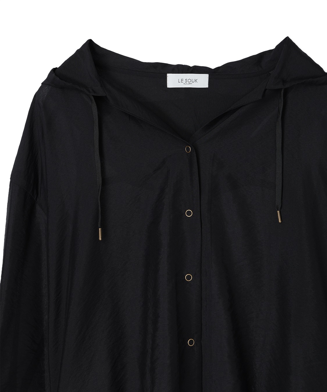 LE SOUK HOLIDAY シアーフードシャツ_sub_16