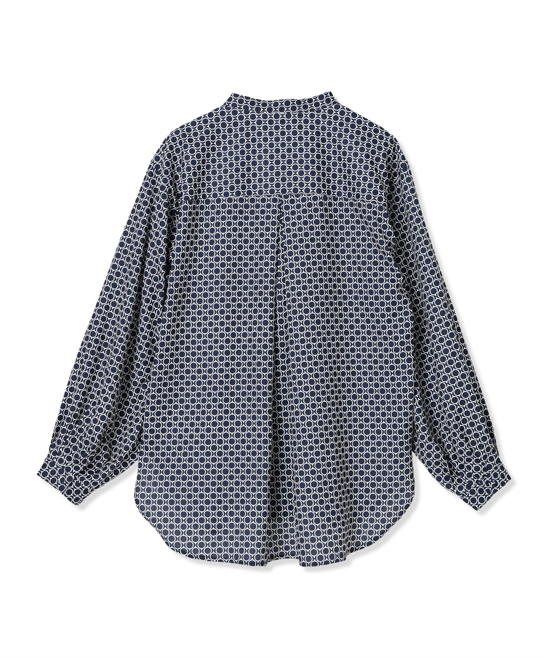 LE SOUK HOLIDAY 幾何学プリントバンドカラーブラウス_sub_23