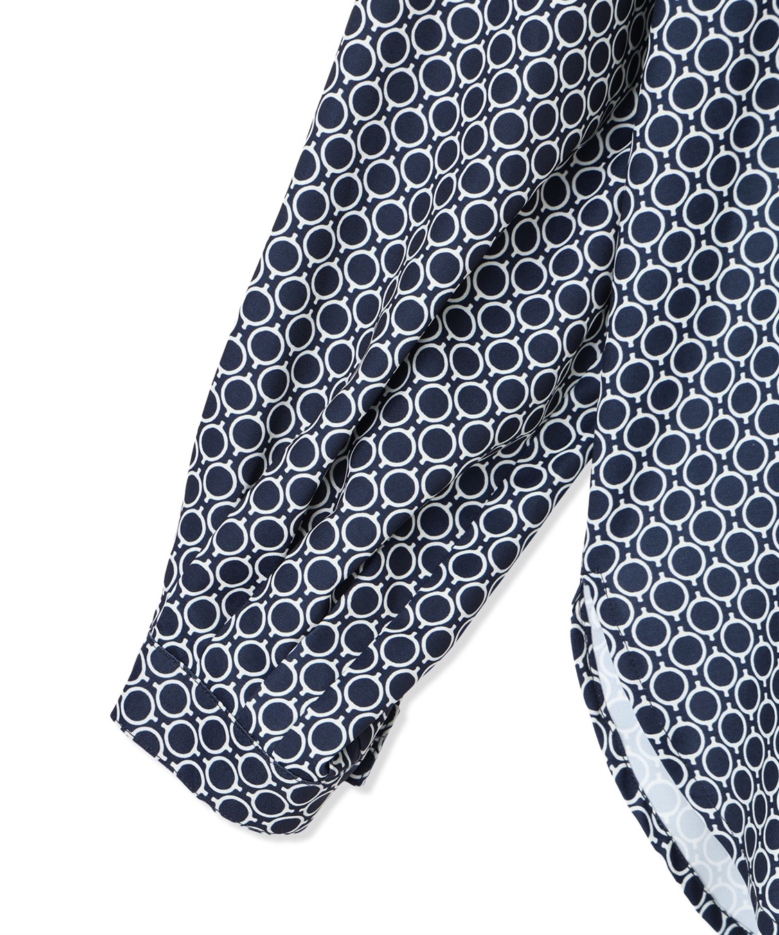 LE SOUK HOLIDAY 幾何学プリントバンドカラーブラウス_sub_25