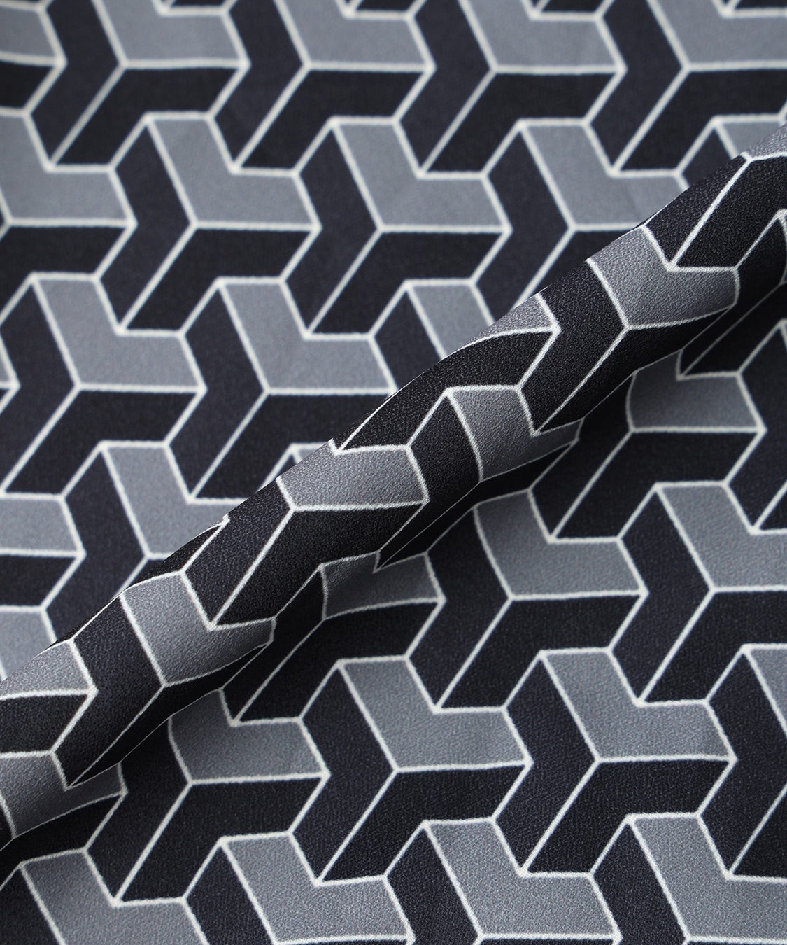 LE SOUK HOLIDAY 幾何学プリントバンドカラーブラウス_sub_28