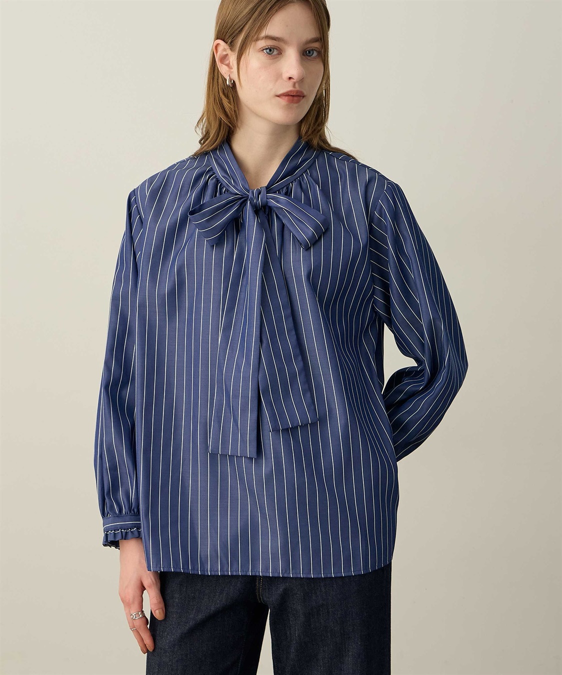 LE SOUK HOLIDAY ボウタイリボンブラウス_sub_2