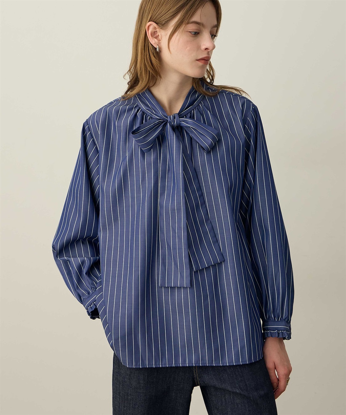 LE SOUK HOLIDAY ボウタイリボンブラウス_sub_3