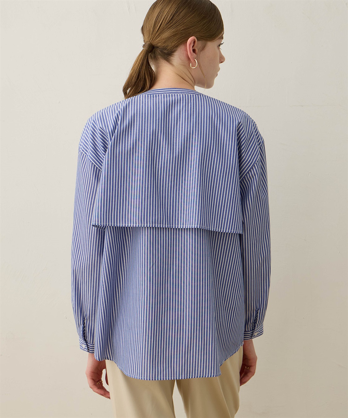 LE SOUK HOLIDAY レイヤード風ストライプブラウス_sub_5
